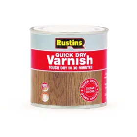 Rustins 015332000074 Quick Dry Varnish Clear Gloss 250ml
