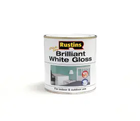 Rustins 015332001996 Brilliant White Gloss Paint 250ml