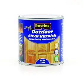 Rustins 015332711017 250ml Outdoor Varnish Satin Clear