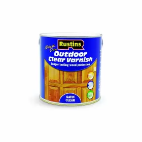 Eavs2500 Rustins 015332711048 2.5l Outdoor Varnish Satin - Clear