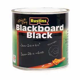 Blab250 Rustins Blackboard Black Paint 250ml