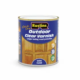 Eavs500 Rustins 500ml Outdoor Varnish Satin - Clear