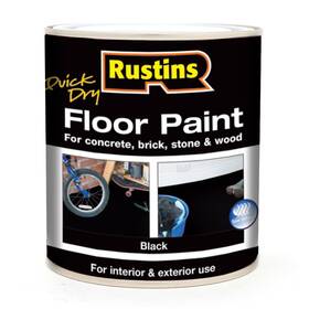 Rustins Fpbl1000 Floor Paint Black 1l