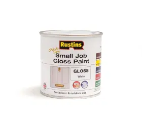 Gpwhw250 Rustins Small Job White Gloss Paint 250ml