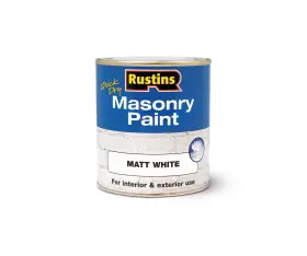 Maspw500 Rustins Masonry Paint White 500ml 500
