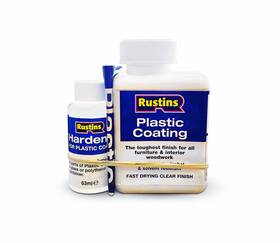 Rustins Pcgl1000 1l Plastic Coating And Hardener Gloss