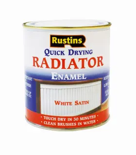 Rads500 Rustins Quick Drying Radiator Enamel Satin 500ml