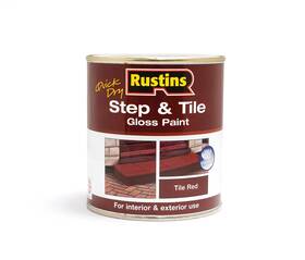 Rustins Strdw500 Quick Dry Step And Tile Paint Red 500 16.9 Fl Oz Pack Of 1