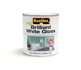 Whigw500 Rustins Brilliant White Gloss Paint 500ml
