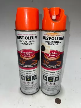 203027 Rustoleum 2 -rustoleum 17 Oz Fluorescent Orange Inverted Marking Spray Paint