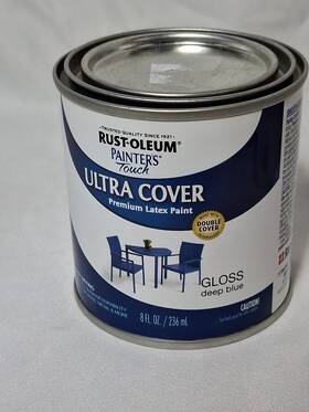 Rustoleum 224423 Painters Touch Ultra Cover Paint Deep Blue 1/2-pt. -