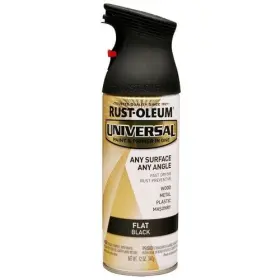 245198ea Rustoleum Universal Premium Spray Paint Flat Black 12 Oz Aerosol Can