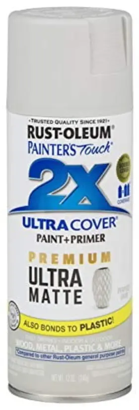 331184ea Rustoleum Painters Touch 2x Spray Paint Ultra Matte Gray 12 Oz