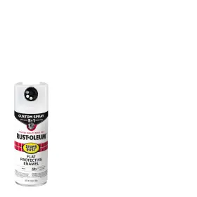 376856ea Rustoleum Stops Rust 5-in-1 Spray Paint Flat White 12 Oz Aerosol Can