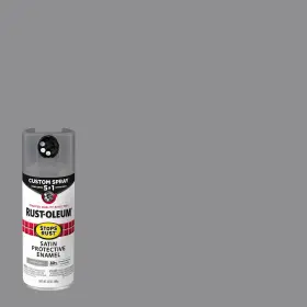 376872ea Rustoleum Stops Rust 5-in-1 Spray Paint Satin Coastal Gray 12 Oz