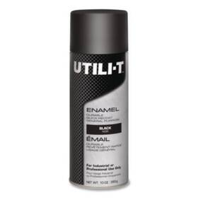 Rustoleum 387390 Utili-t Spray Paint Gloss Black 10 Oz Aerosol Can 6/carton