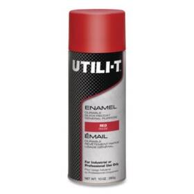 Rustoleum 387391 Utili-t Spray Paint Red 10 Oz Aerosol Can 6/carton