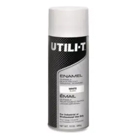 387395 Rustoleum Utili-t Spray Paint White 10 Oz Aerosol Can 6/carton