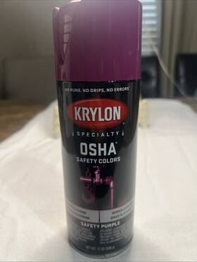 Rustoleum 724504075707 6 -krylon Osha 12 Oz. Gloss Spray Paint Safety Purple Model K01929777