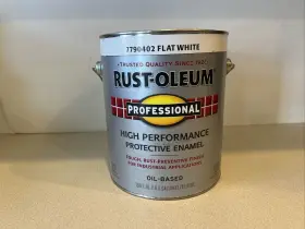 7790402 Rustoleum Stops Rust 1 Gallon Flat White Rust-oleum Professional Protective Enamel Paint Oil Based