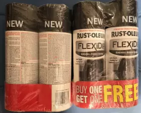 286670 Rustoleum Universal 4 Black Flexidip Removable Rubber Coating New 12oz