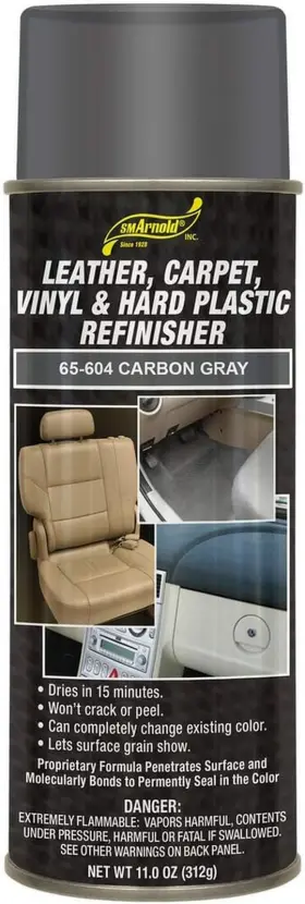 65-604 S. M. Arnold Sm Refinishing Spray Paint - Carbon Gray 11 Oz. For Leather Carpet Vi