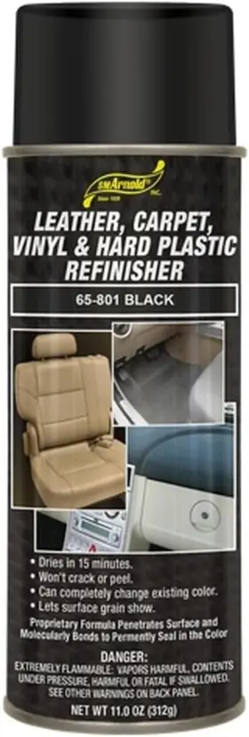 65-801 S. M. Arnold Sm Refinishing Spray Paint - Black 11 Oz. For Leather Carpet Vinyl