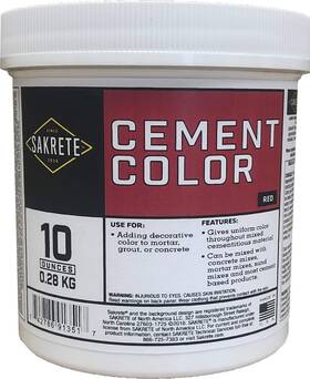 Sakrete 129451 Cement Color 10 Ounce Red