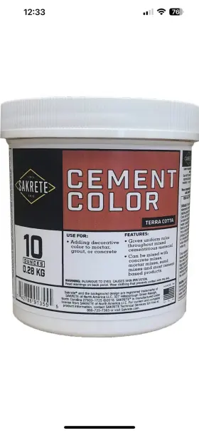 Sakrete 742786913555 Cement Color 10 Ounce Terra Cotta