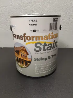 Sashco 031525675640 Stain Transformation Siding And Trim - 1 Gallon Natural #67564 New