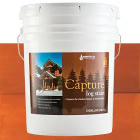 65635 Sashco Sku Capture Log Home Stain Interior Color Wheat 5 Gallon Pails New