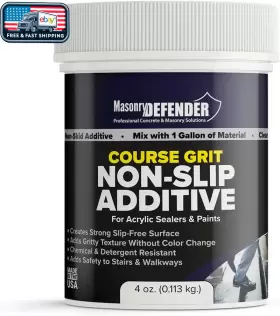 300658 Saversystems Coarse Grit Non Skid Paint Additive Clear 4oz Container Anti Slip Sealer