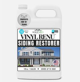 Seal It Green 744759299581 Vinyl Renu Premium Siding Restorer Lasts 10 Yrs Restores Original Color And B