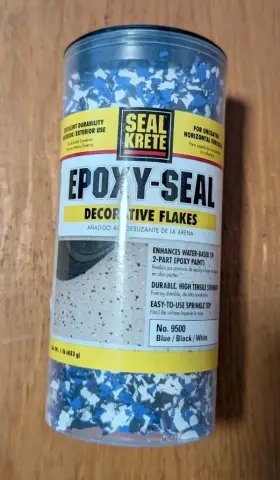 Seal Krete 015944950014 Oem Sealkrete Epoxy-seal Decorative Flakes Epoxy Blue Black White #9500 1lb