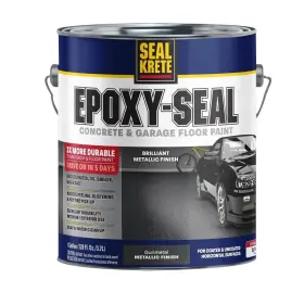 343815 Seal Krete Seal-krete Epoxy-seal Concrete And Garage Metallic Gunmetal 1 Gal