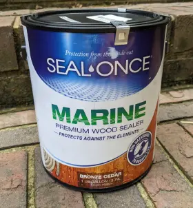 7624 Seal Once Marine Premium Wood Sealer Bronze Cedar - One Gallon