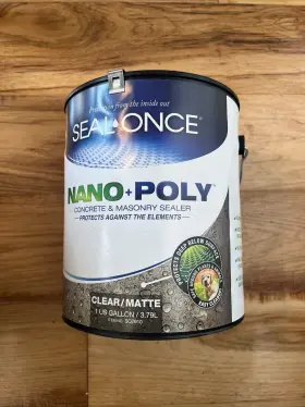 7910 Seal Once Nano Poly Concrete And Masonry Sealer Clear 1 Gallon Protect Against Elements