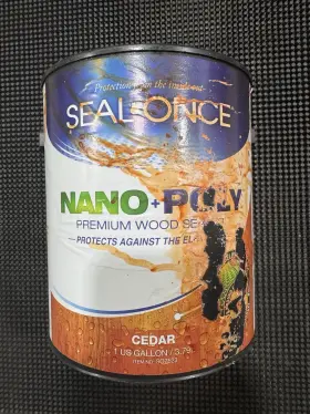 So7523 Seal Once Nano Poly Premium Wood Sealer Cedar 1 Gal Fast Free Ship