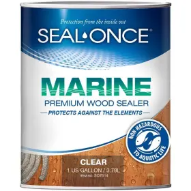 So7614 Seal Once 1-gal Clear Premium Exterior Wood Stain/sealer -low Odor Waterproof