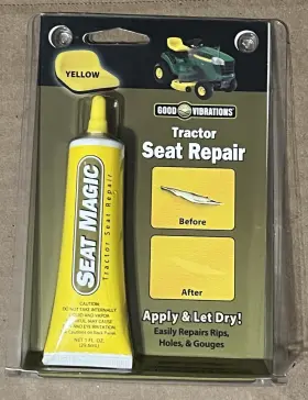 Seat Magic 829995001911 Good Vibrations 191 1 Oz. Yellow Repair Adhesive John Deere Nos