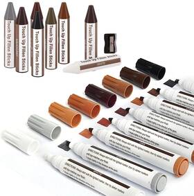 Seisso 0105-bp04 Furniture Markers Touch Up - 17pcs Repair Kit 8 Colors Wood Marker