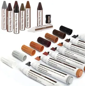 0105-bp04 Seisso Furniture Markers Touch Up - 17pcs Repair Kit 8 Colors Wood Marker