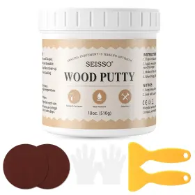 H481-lw-xmn Seisso Wood Filler And Putty - Waterproof Outdoor Repair Paintable