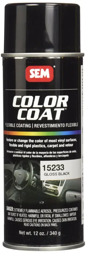 Sem 646786152337 15233 Gloss Black Color Coat - 12 Oz