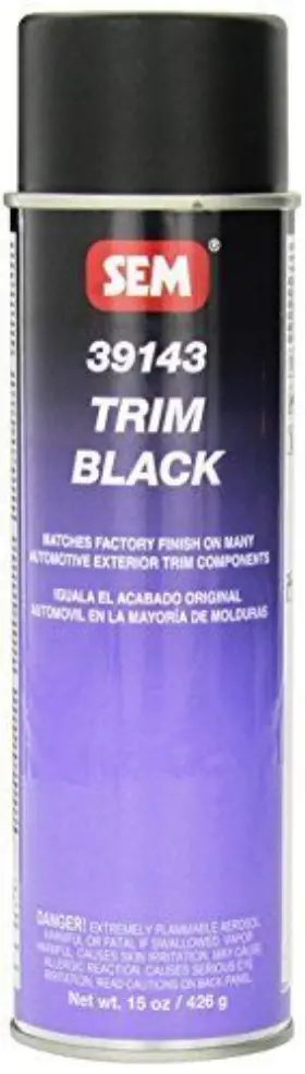 Sem 646786391439 39143 Trim Black Aerosol - 15 Oz