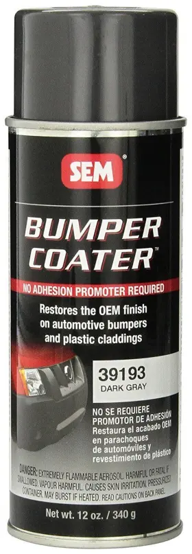 Sem 646786391934 39193 Dark Gray Bumper Coater Aerosol - 12 Oz