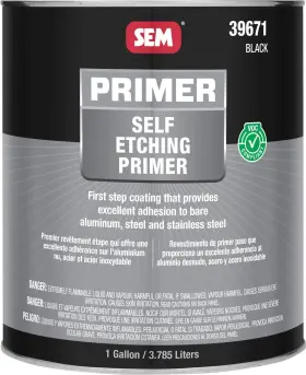 Sem 646786396717 39671 Voc Black Self Etching Primer - 1 Gallon
