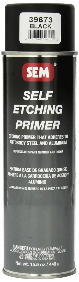Sem 646786396731 39673 Black Self Etching Primer - 15.5 Oz