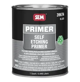 Sem 646786396748 39674 Voc Black Self Etching Primer - 1 Quart