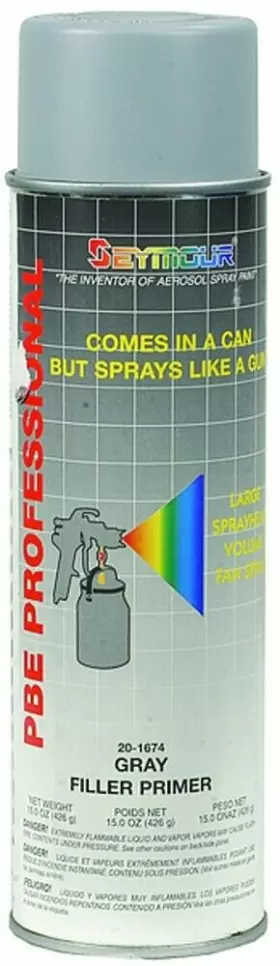 0000201674 Seymour 20-1674 Pbe Professional Primer Spray Paint Gray Filler 15 Oz